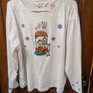 Womens Christmas shirt, size 1X; qty 2